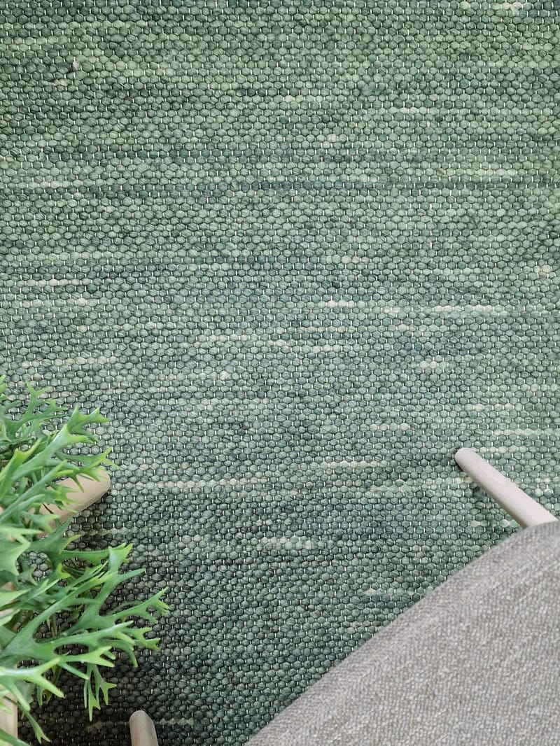 Skagen Ullmatta 300 cm Rund - Grönmelange - Products - Textil & mattor - Matta - Modern matta - Ullmatta