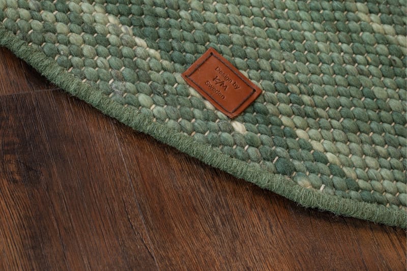 Skagen Ullmatta 300 cm Rund - Grönmelange - Products - Textil & mattor - Matta - Modern matta - Ullmatta