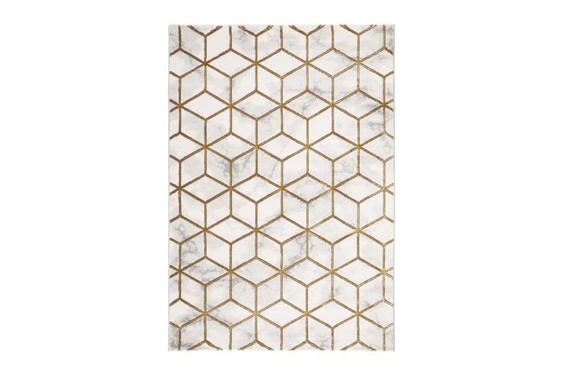 Skravelsbo Cube Matta 160x230 cm, Guld