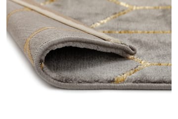 Skravelsbo Cube Matta 200x290 cm - Antracit/Guld - Products - Textil & mattor - Matta - Modern matta - Wiltonmatta