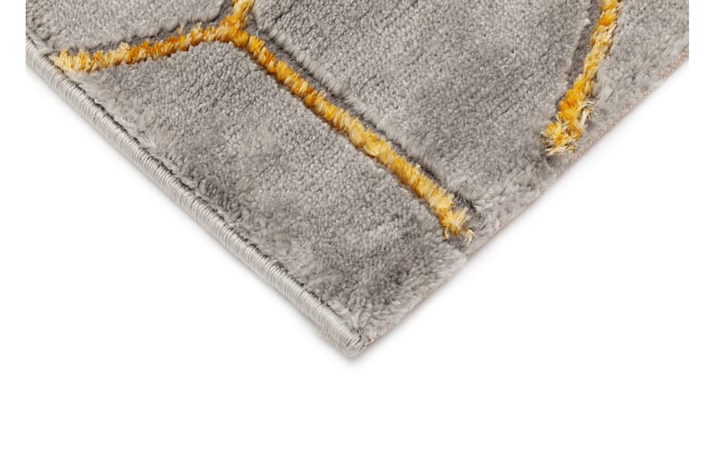 Skravelsbo Cube Matta 200x290 cm - Antracit/Guld - Products - Textil & mattor - Matta - Modern matta - Wiltonmatta