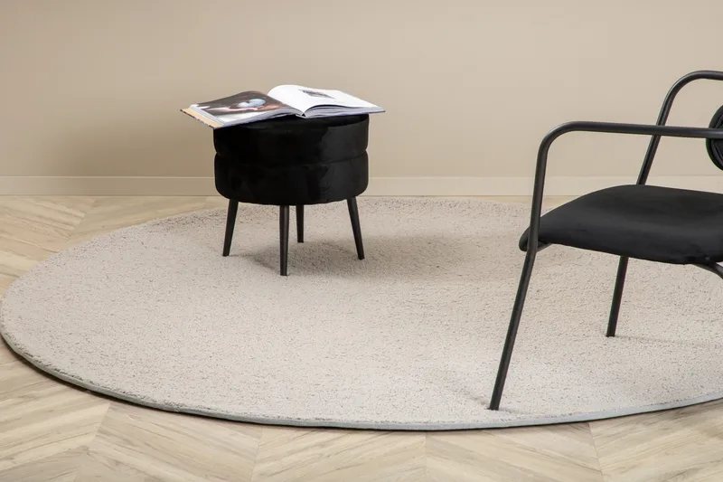 Teddy Ryamatta Rund 200 cm, Grå