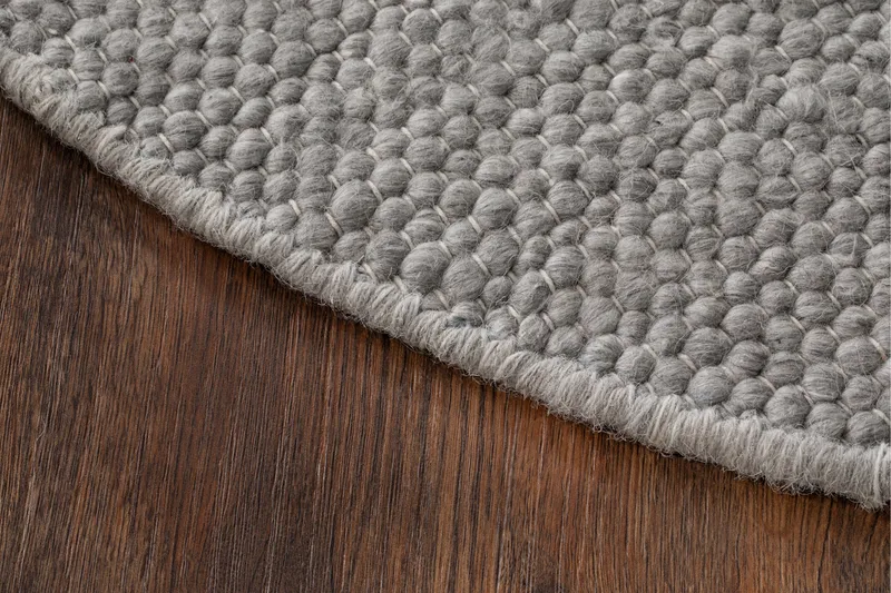 Skagen Ullmatta Rund 160 cm - Silver - Products - Textil & mattor - Matta - Modern matta - Ullmatta