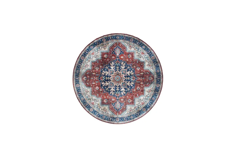 Tarfaya Friezematta Rund 200 cm, Röd
