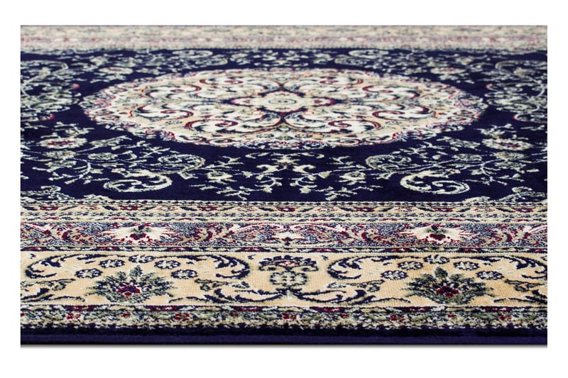 Casablanca Medallion Orientalisk Matta 130x190 - Marinblå - Products - Textil & mattor - Matta - Orientalisk matta - Persisk matta