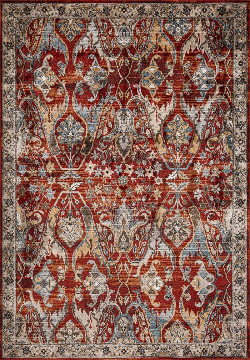 Matta Yelvi 100x150 cm - Röd/Beige - Products - Textil & mattor - Matta - Orientalisk matta - Persisk matta