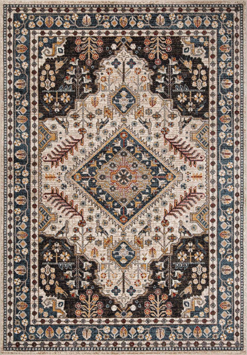 Matta Yelvi 133x190 cm - blå/beige - Products - Textil & mattor - Matta - Orientalisk matta - Persisk matta
