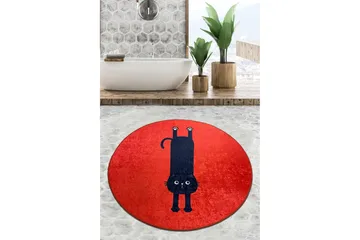 Parkesh Badrumsmatta 100 cm Rund - Flerfärgad - Products - Textil & mattor - Matta - Små mattor