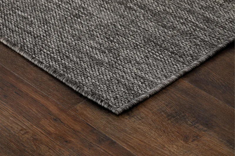 Madrid Flatvävd Matta 80x150 cm - Antracit - Products - Textil & mattor - Matta - Små mattor