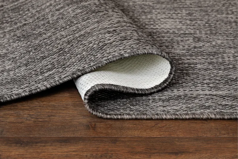 Madrid Flatvävd Matta 80x240 cm - Antracit - Products - Textil & mattor - Matta - Små mattor