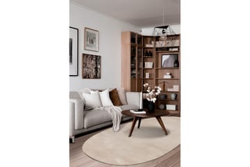 Tvättbar Matta Soft Shape - 200x290 cm, Melerad Linne - Products - Textil & mattor - Matta - Flatvävd matta