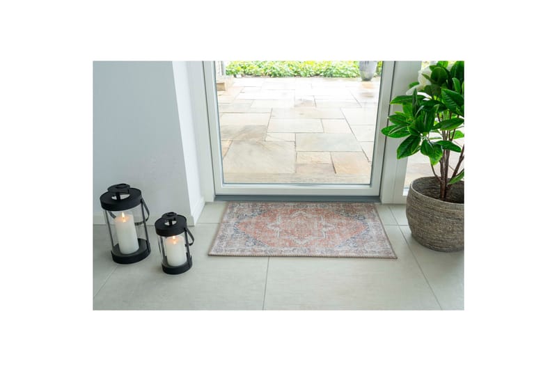 Penngrove Dörrmatta 50x80 cm - Blå/Orange - Products - Textil & mattor - Matta - Utomhusmatta - Dörrmatta & entrématta