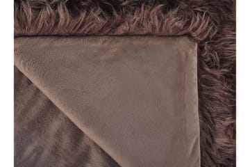 Pläd 200 x 220 cm brun DELICE - Brun - Products - Textil & mattor - Filt & pläd