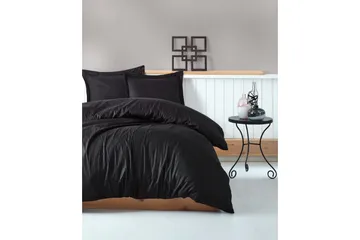 Cotton Box Bäddset Dubbelt 4-dels Premium Satin - Svart - Products - Textil & mattor - Sängkläder - Bäddset & påslakanset - Påslakanset dubbelsäng