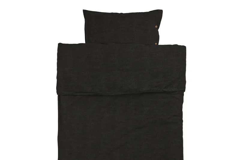 Eden Bäddset 150x210, 50x60 cm - Svart - Products - Textil & mattor - Sängkläder - Bäddset & påslakanset - Påslakanset enkelsäng