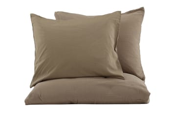 Mila Bäddset 2-Dels 220x240/50x60 cm - Brun - Products - Textil & mattor - Sängkläder - Bäddset & påslakanset - Påslakanset dubbelsäng
