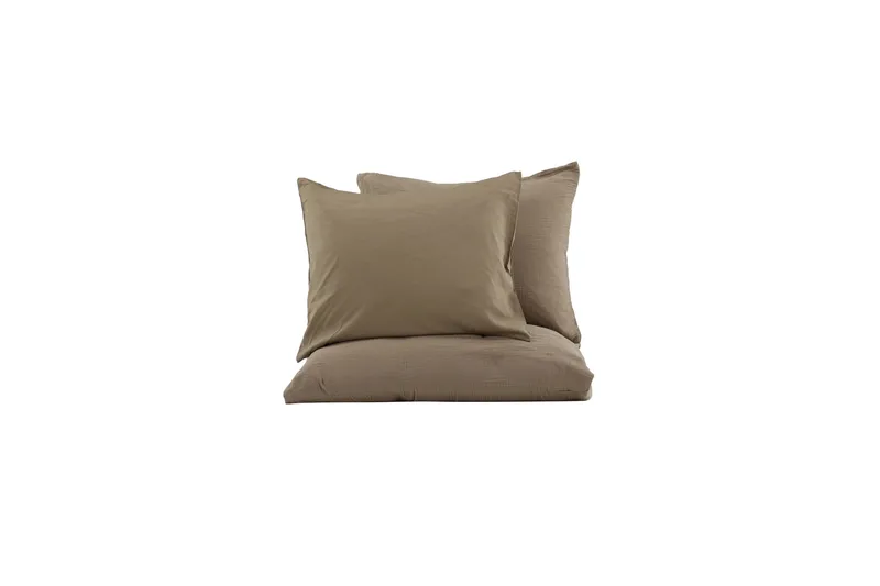 Mila Bäddset 2-Dels 220x240/50x60 cm - Brun - Products - Textil & mattor - Sängkläder - B äddset & påslakanset - Påslakanset dubbelsäng