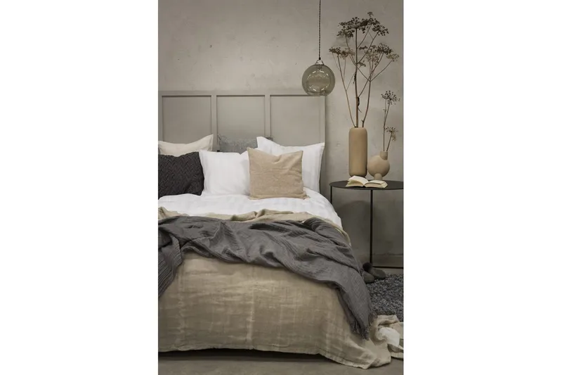 Påslakanset Enkelsäng 2-Dels Satin - Vit - Products - Textil & mattor - Sängkläder - Bäddset & påslakanset - Påslakanset dubbelsäng