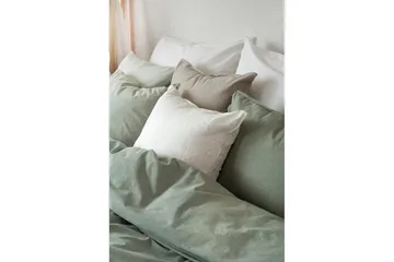 Påslakanset Enkelsäng 2-Dels Washed - Grön - Products - Textil & mattor - Sängkläder - Bäddset & påslakanset - Påslakanset dubbelsäng