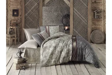 Victoria Bäddset Dubbelt 4-dels - Creme/Beige/Multi - Products - Textil & mattor - Sängkläder - Bäddset & påslakanset - Påslakanset dubbelsäng