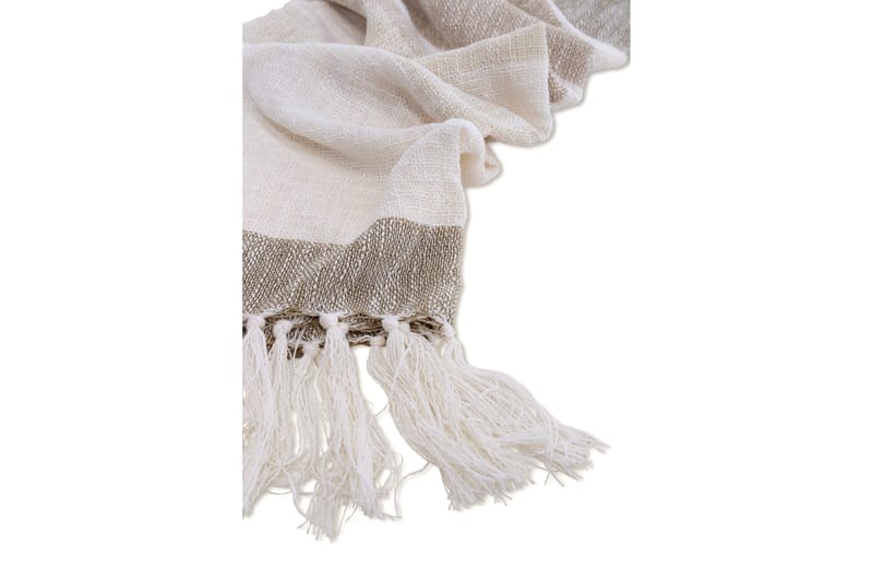 Sandy Pläd 130x170 cm - Offwhite/Beige/Brun - Products - Textil & mattor - Filt & pläd