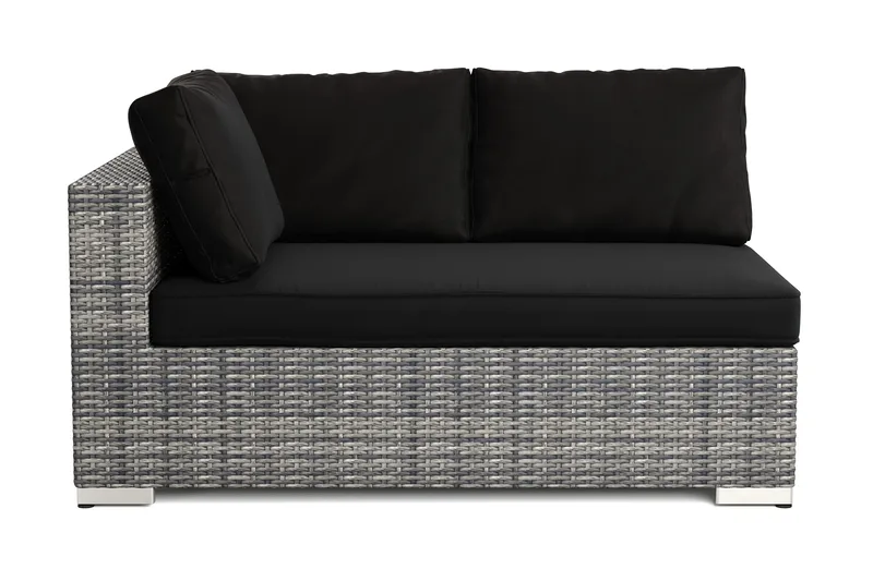 Bahamas Högermodul utomhus 140 cm i konstrotting - Grå - Products - Utemöbler & utemiljö - Övrigt utemöbler - Moduler utesoffa