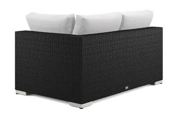 Bahamas Högermodul utomhus 140 cm i konstrotting - Svart - Products - Utemöbler & utemiljö - Övrigt utemöbler - Moduler utesoffa - Vänstermodul utesoffa
