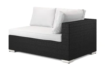 Bahamas Högermodul utomhus 140 cm i konstrotting - Svart - Products - Utemöbler & utemiljö - Övrigt utemöbler - Moduler utesoffa - Vänstermodul utesoffa