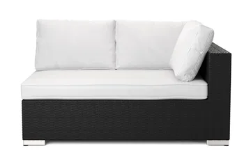 Bahamas Högermodul utomhus 140 cm i konstrotting - Svart - Products - Utemöbler & utemiljö - Övrigt utemöbler - Moduler utesoffa - Vänstermodul utesoffa