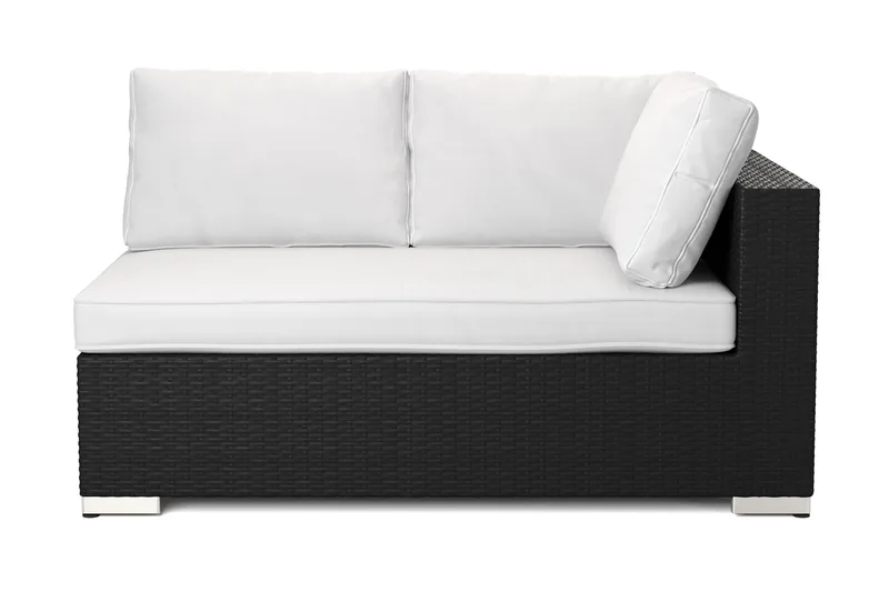 Bahamas Högermodul utomhus 140 cm i konstrotting - Svart - Products - Utemöbler & utemiljö - Övrigt utemöbler - Moduler utesoffa - Vänstermodul utesoffa