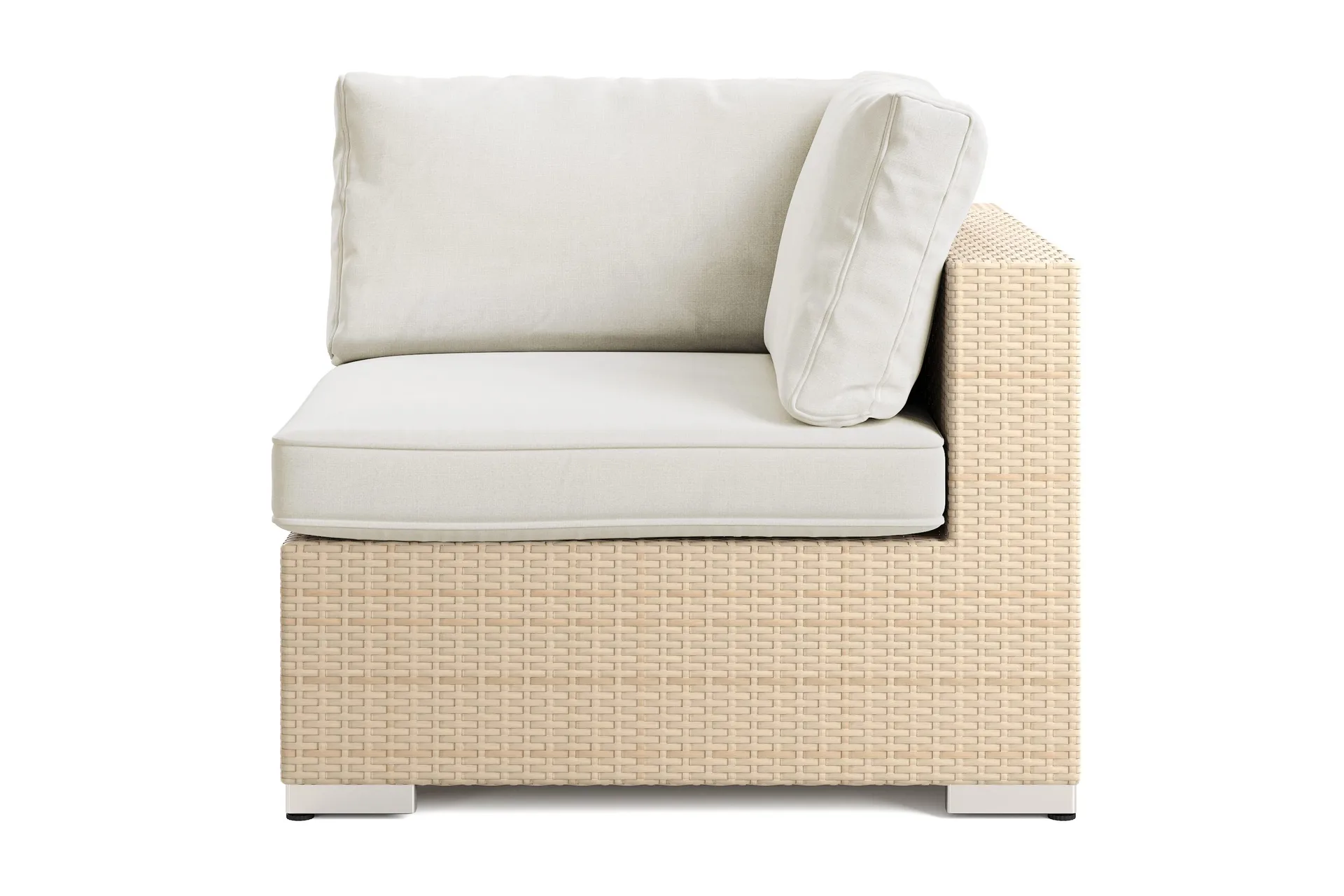 Bahamas Hörnmodul utomhus i konstrotting med Ljus vattenavisande dyna