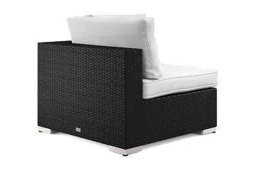 Bahamas Hörnmodul utomhus i konstrotting - Svart - Products - Utemöbler & utemiljö - Övrigt utemöbler - Moduler utesoffa