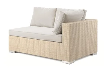 Bahamas Vänstermodul utomhus 140 cm - Beige - Products - Utemöbler & utemiljö - Övrigt utemöbler - Moduler utesoffa - Vänstermodul utesoffa
