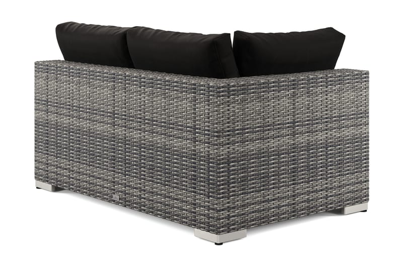 Bahamas Vänstermodul utomhus 140 cm i konstrotting - Grå - Products - Utemöbler & utemiljö - Övrigt utemöbler - Moduler utesoffa