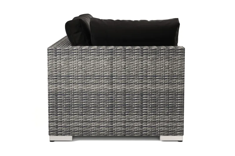 Bahamas Vänstermodul utomhus 140 cm i konstrotting - Grå - Products - Utemöbler & utemiljö - Övrigt utemöbler - Moduler utesoffa