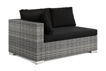 Bahamas Vänstermodul utomhus 140 cm i konstrotting - Grå - Products - Utemöbler & utemiljö - Övrigt utemöbler - Moduler utesoffa