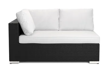 Bahamas Vänstermodul utomhus 140 cm i konstrotting - Svart - Products - Utemöbler & utemiljö - Övrigt utemöbler - Moduler utesoffa