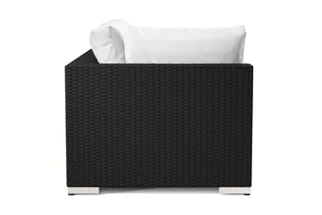 Bahamas Vänstermodul utomhus 140 cm i konstrotting - Svart - Products - Utemöbler & utemiljö - Övrigt utemöbler - Moduler utesoffa