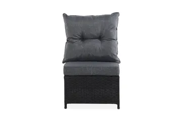 James Mittmodul utomhus i konstrotting - Svart / Grå dynor - Products - Utemöbler & utemiljö - Övrigt utemöbler - Moduler utesoffa - Mittmodul utesoffa