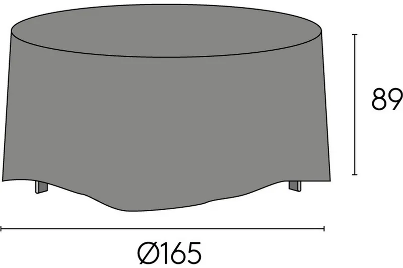 Hillerstorp Sandhamn Möbelskydd 165x89 cm Grå - Hillerstorp - Products - Utemöbler & utemiljö - Övrigt utemöbler - Möbelskydd - Överdrag utemöbler