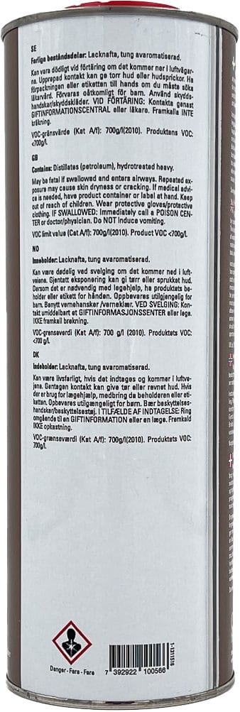 Chinese Wood Oil - 1 liter - mahogny - Products - Utemöbler & utemiljö - Övrigt utemöbler - Underhåll utemöbler - Möbelvård till trä