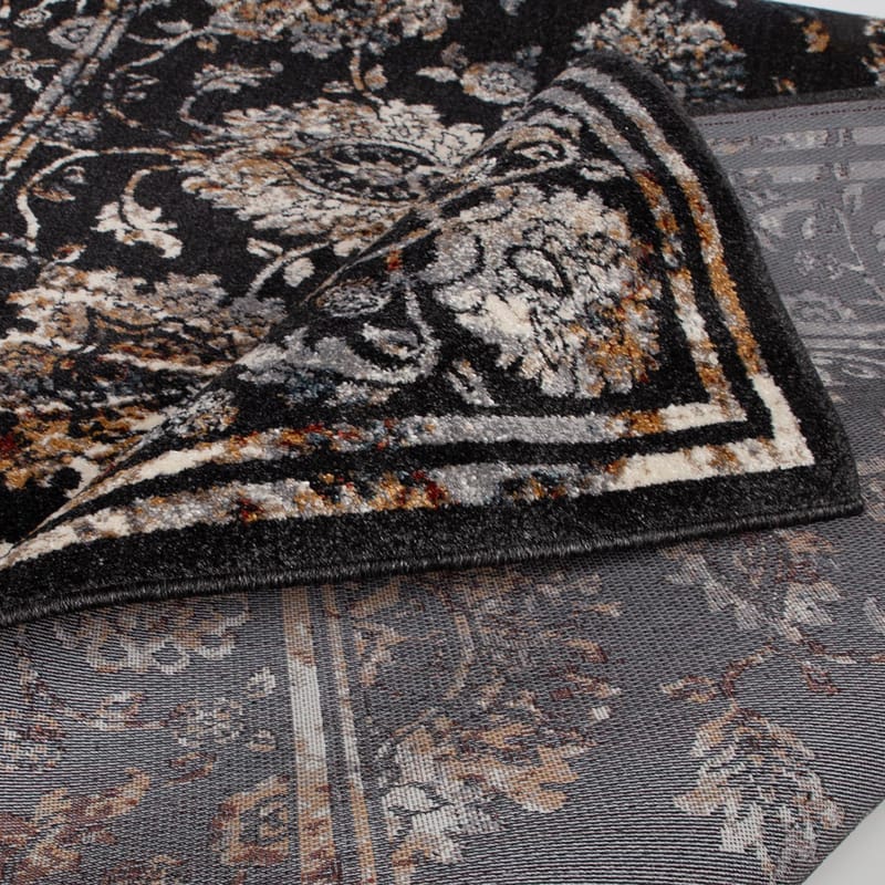 Matta Yelvi 120x180 cm - Svart/Beige - Products - Utemöbler & utemiljö - Balkong & altan - Balkonggolv - Plastmatta balkong