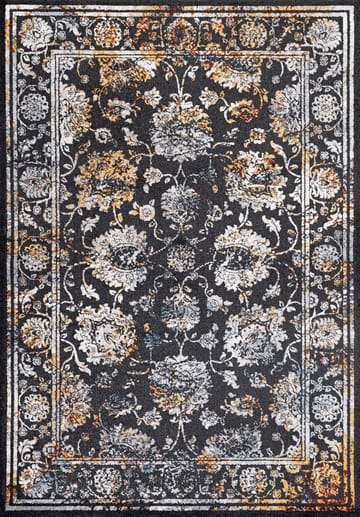 Matta Yelvi 135x190 cm - Svart/Beige - Products - Utemöbler & utemiljö - Balkong & altan - Balkonggolv - Plastmatta balkong