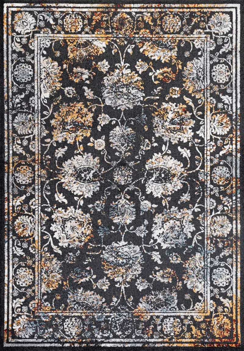 Matta Yelvi 135x190 cm - Svart/Beige - Products - Utemöbler & utemiljö - Balkong & altan - Balkonggolv - Plastmatta balkong