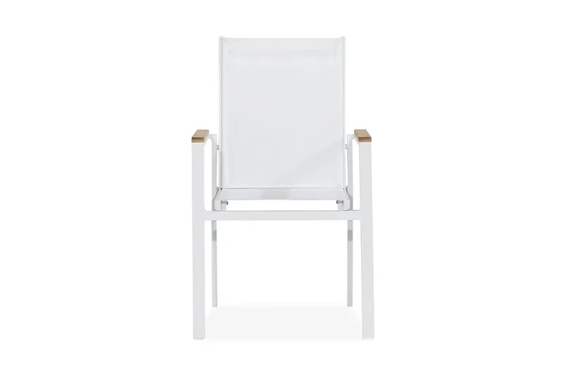 Las Vegas Stapelstol Utomhus - Teak/Vit - Products - Utemöbler & utemiljö - Balkong & altan - Balkongmöbler - Balkongstol