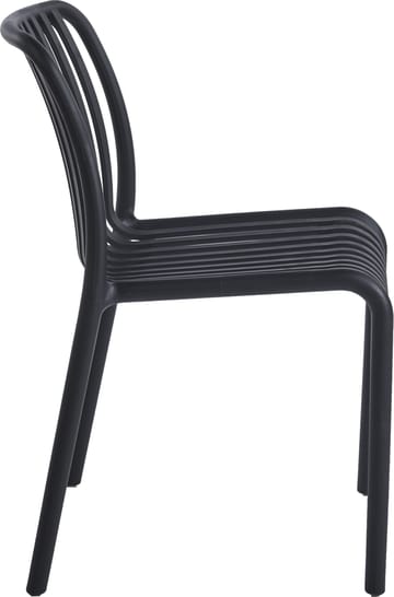 Matstol Noa i svart - Stapelbar - Svart - Products - Utemöbler & utemiljö - Balkong & altan - Balkongmöbler - Balkongstol