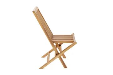 Menorca Hopfällbar Matstol i trä Utomhus - Teak / Natur - Products - Utemöbler & utemiljö - Balkong & altan - Balkongmöbler - Balkongstol