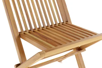 Menorca Hopfällbar Matstol i trä Utomhus - Teak / Natur - Products - Utemöbler & utemiljö - Balkong & altan - Balkongmöbler - Balkongstol