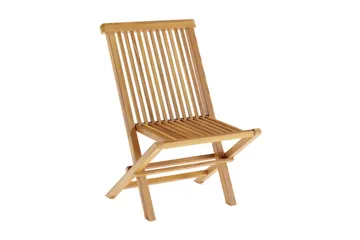 Menorca Hopfällbar Matstol i trä Utomhus - Teak / Natur - Products - Utemöbler & utemiljö - Balkong & altan - Balkongmöbler - Balkongstol