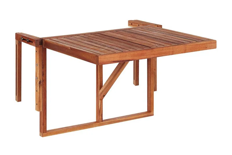 Ponoka Balkongbord Hängande och Utebord 70 cm Trä - Mörkbrun - Products - Utemöbler & utemiljö - Balkong & altan - Balkongmöbler - Balkongbord